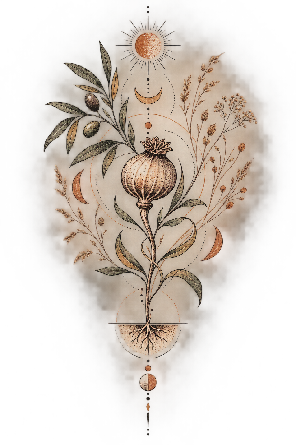 9. Mountain Sleeve earthy tattoo ideas