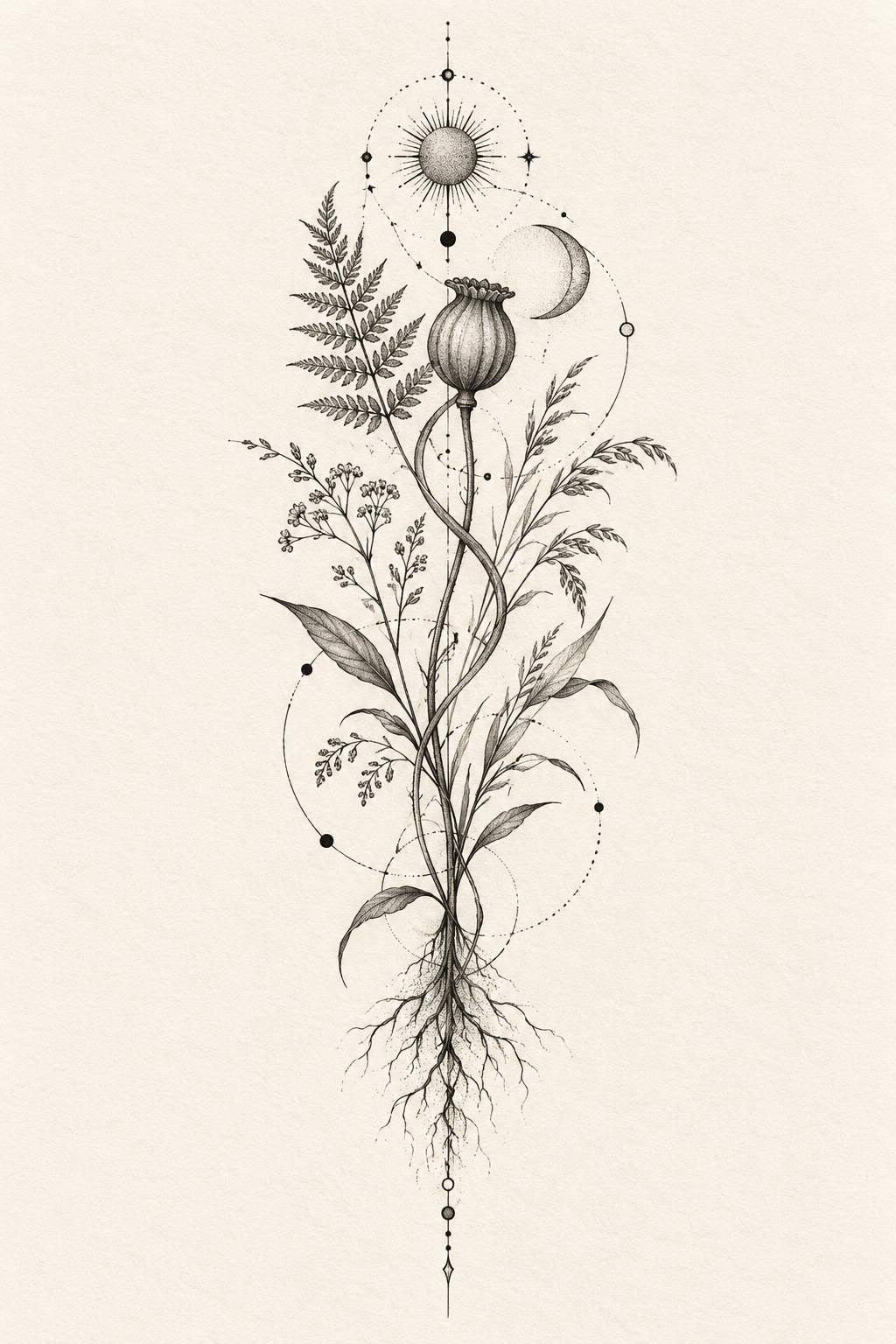 11. Framed Landscape earthy tattoo ideas