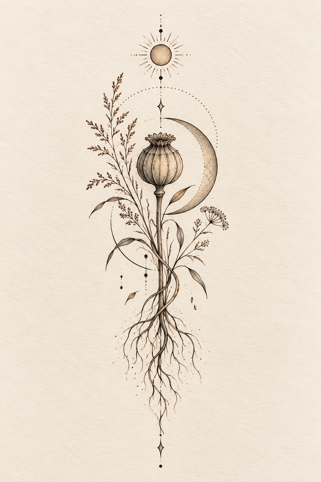 16. Elemental Symbols Column earthy tattoo ideas