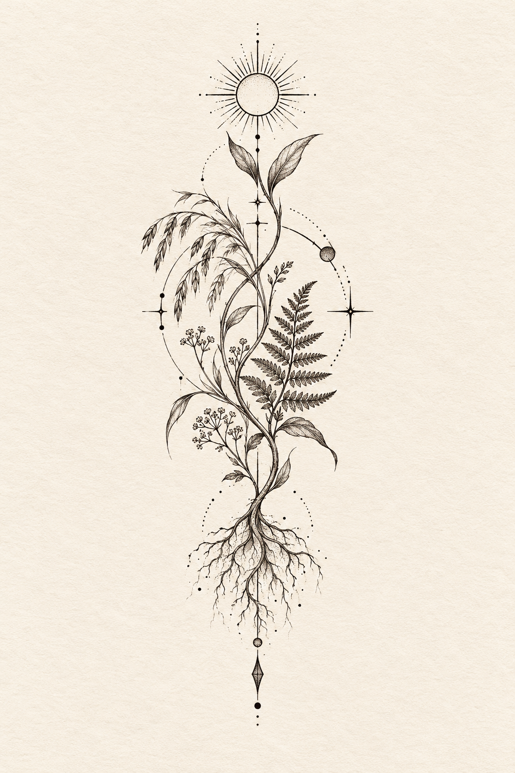 18. Wave in a Triangle earthy tattoo ideas