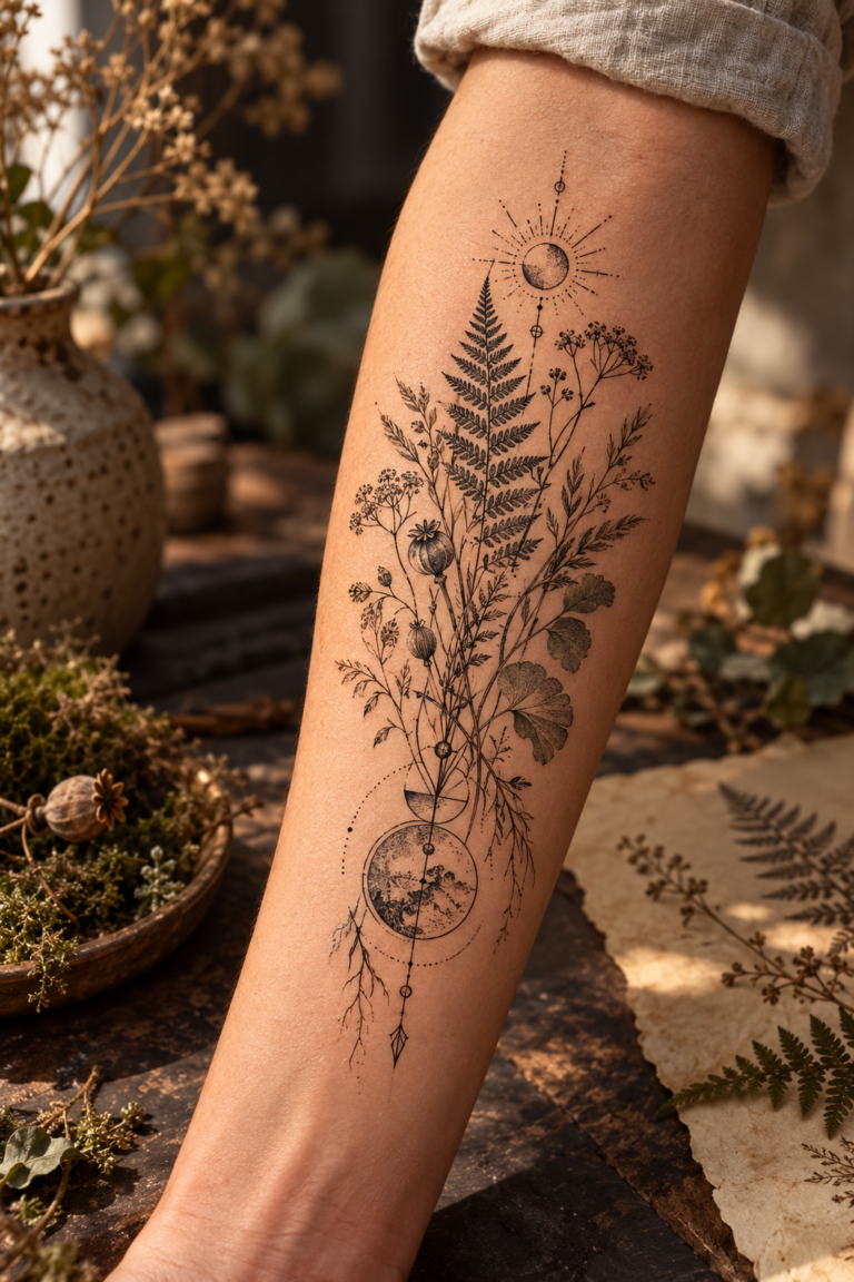 20 unique earthy tattoo design ideas featured image