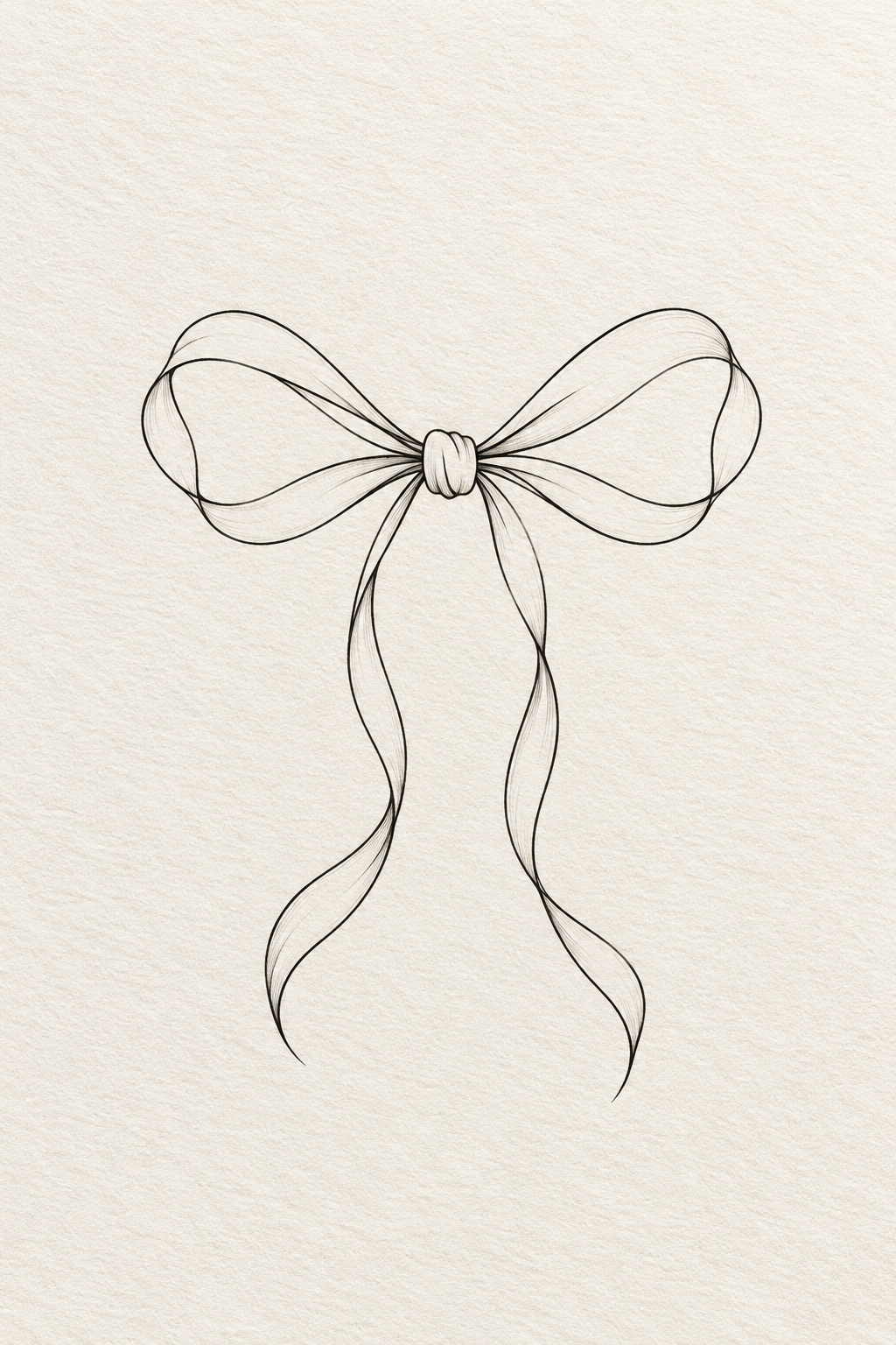 minimalist bow tattoos at the chest