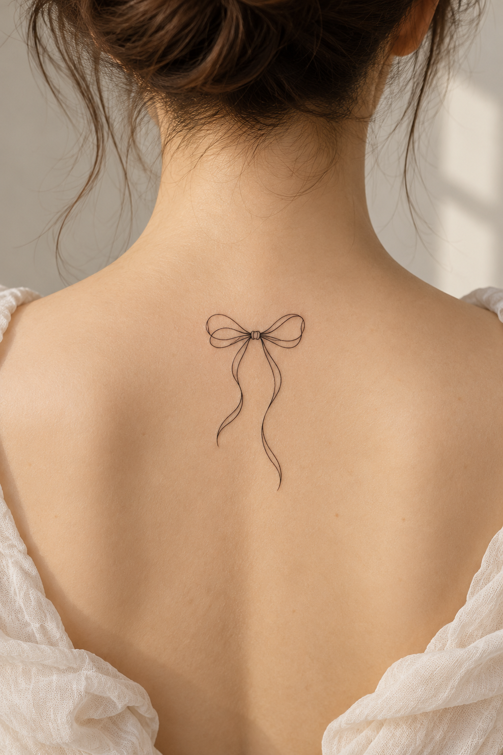 minimalist bow tattoos featured design