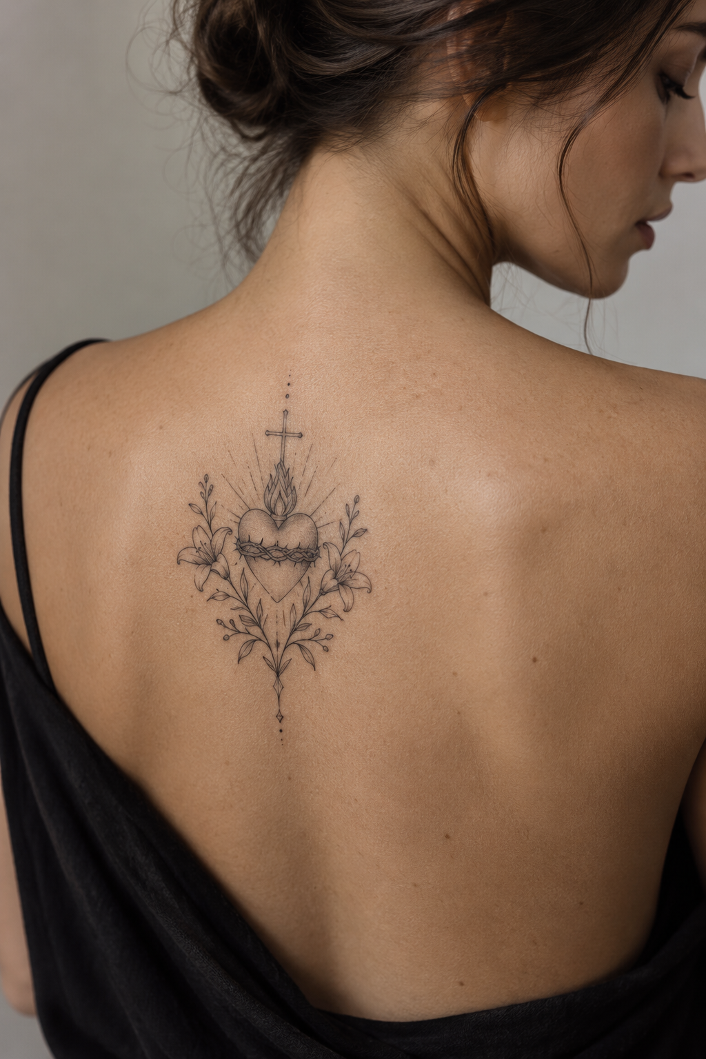 Fine line Christian tattoos for men concept 5