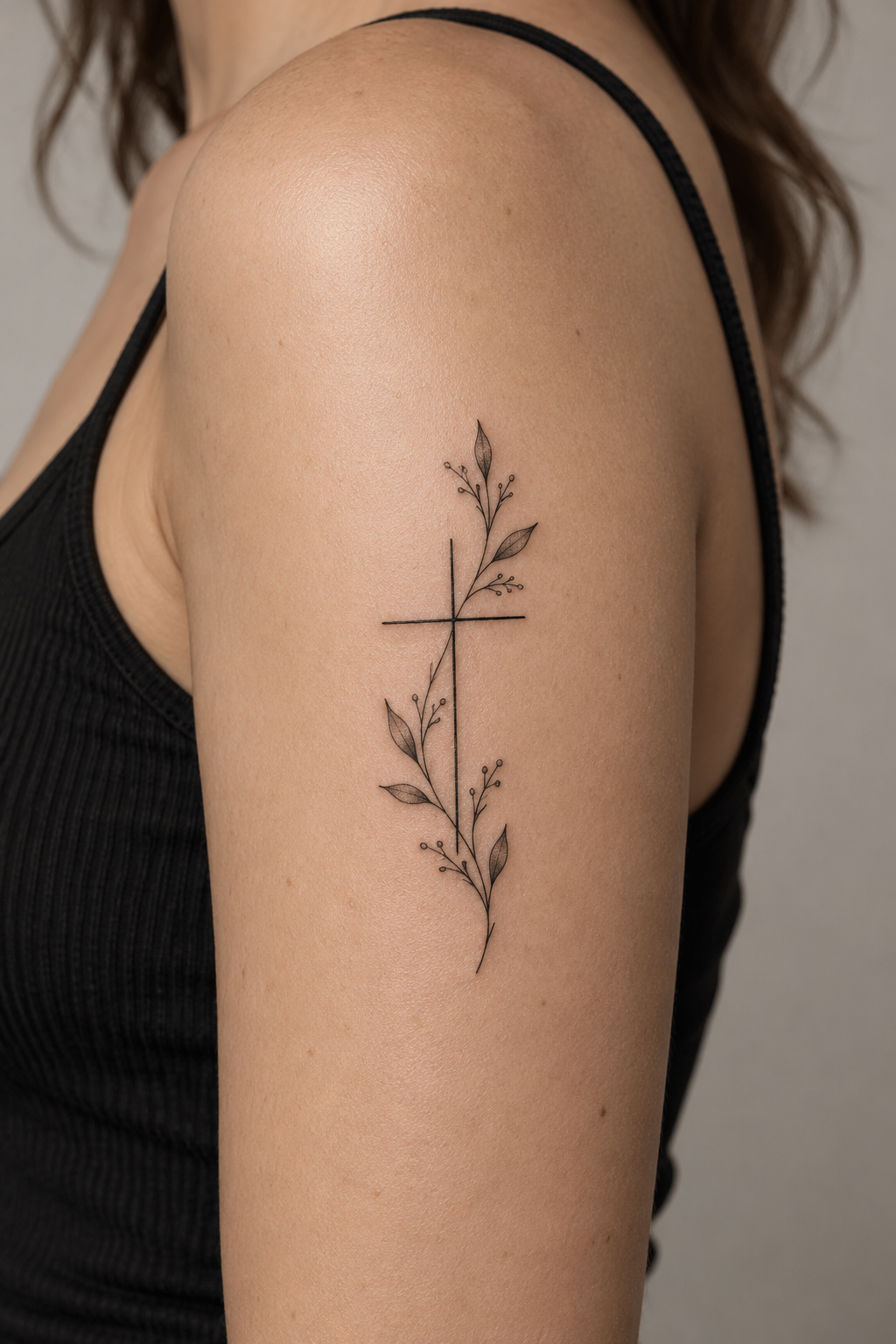Fine line Christian tattoos for men concept 17