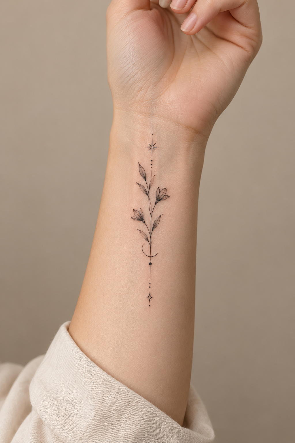 Minimalist Quote tiny wrist tattoo idea for women