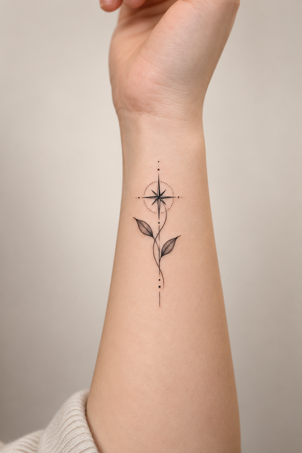 Personal Symbol tiny wrist tattoo idea for women