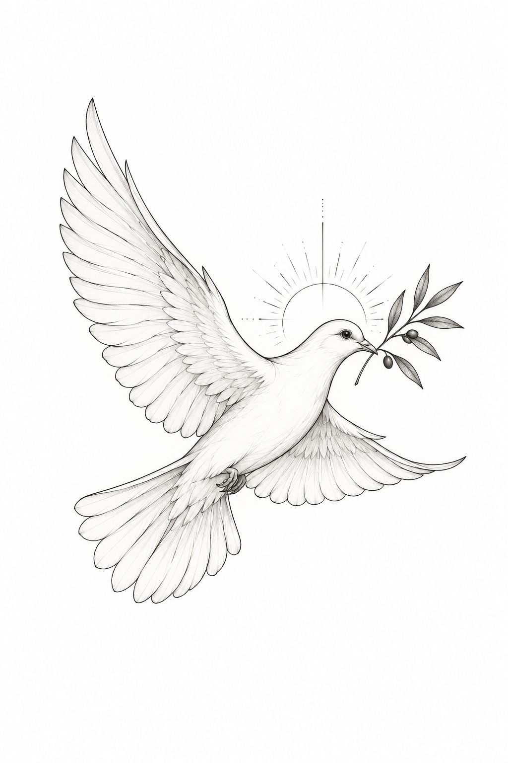 A collarbone dove stays compact fine-line biblical tattoos concept