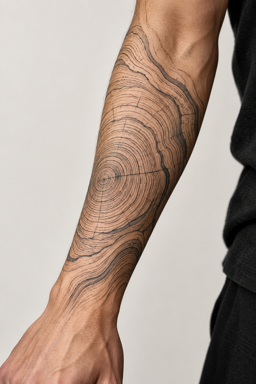 Tree-Ring Forearm Mark meaningful tattoo ideas for women concept