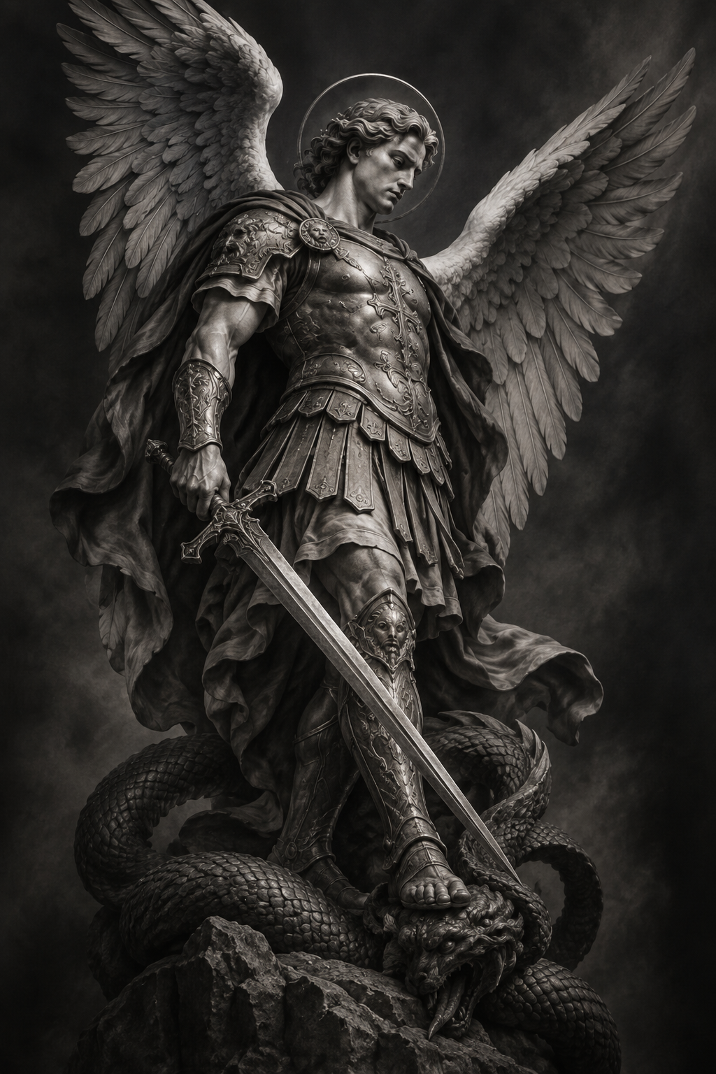 Archangel Michael tattoo concept 19