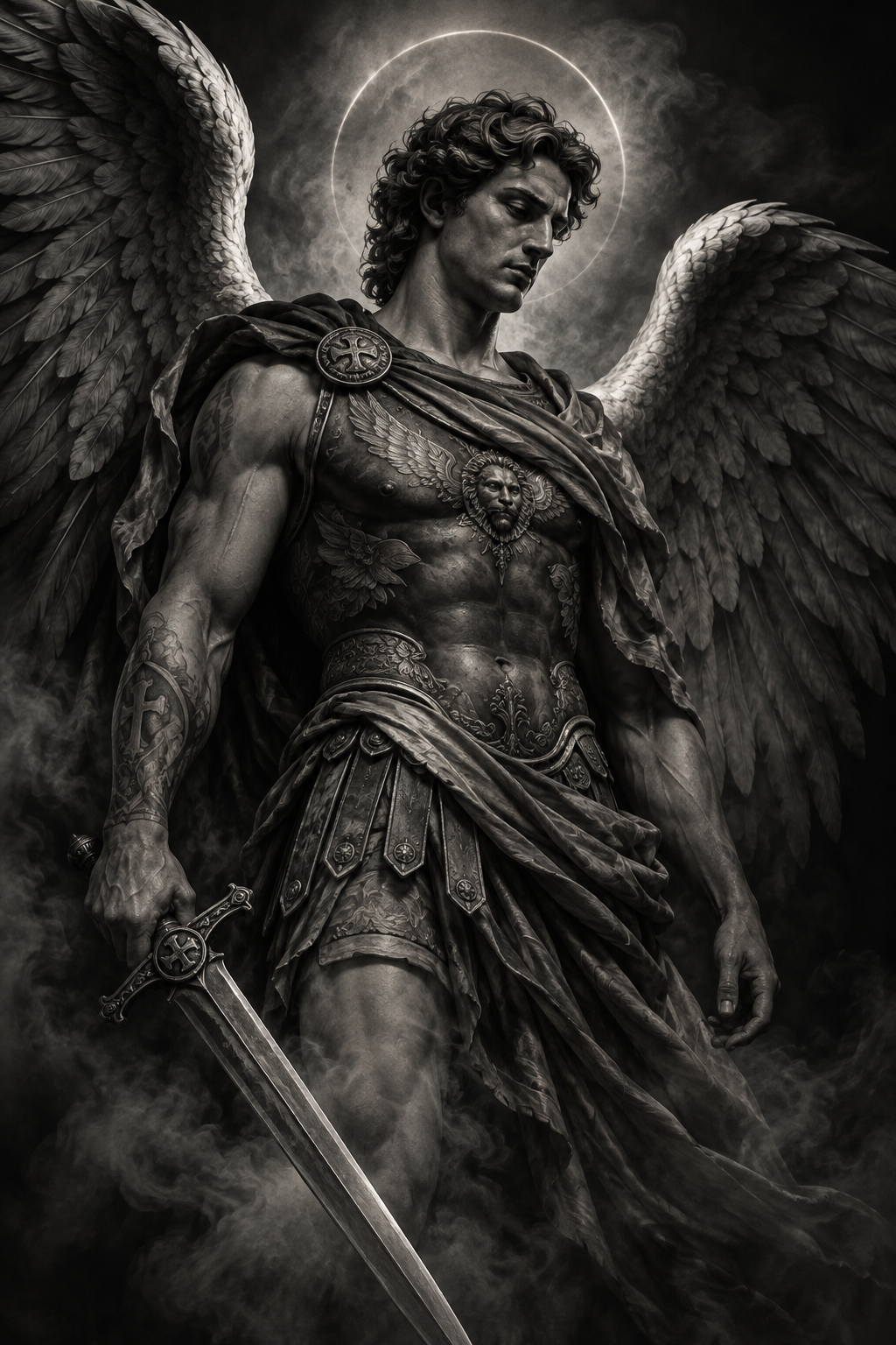 Archangel Michael tattoo concept 22