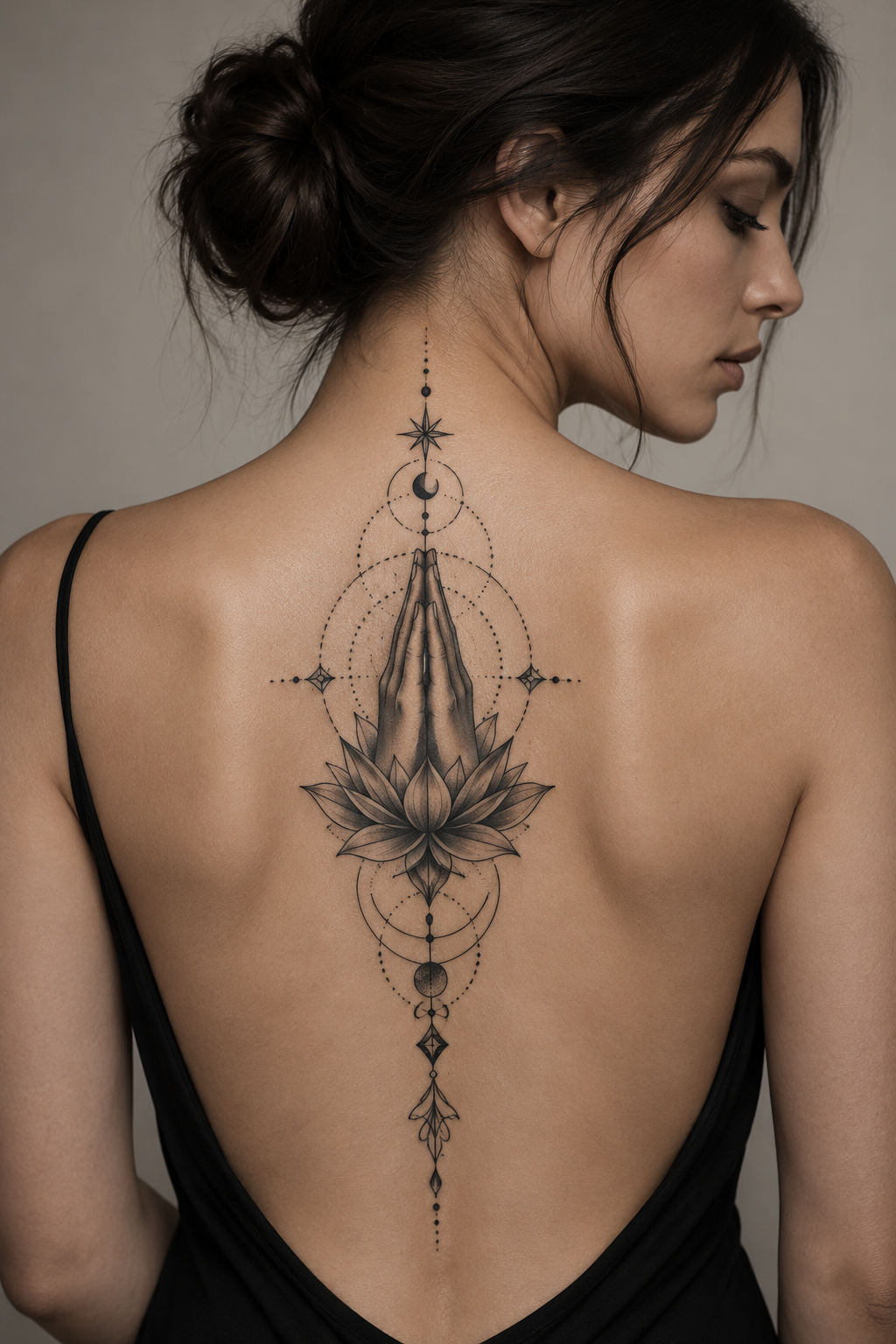 Small Wildflower minimalist tattoo for women idea