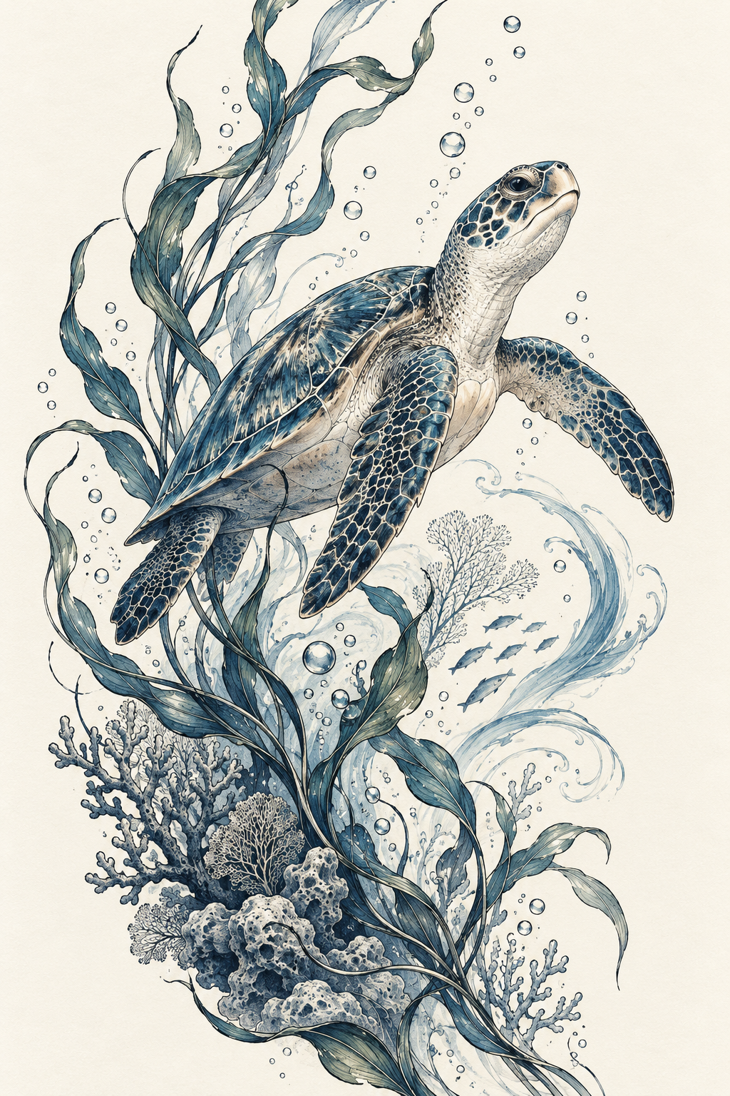 Sea turtle tattoo ideas: tiny sea turtle sea turtle design