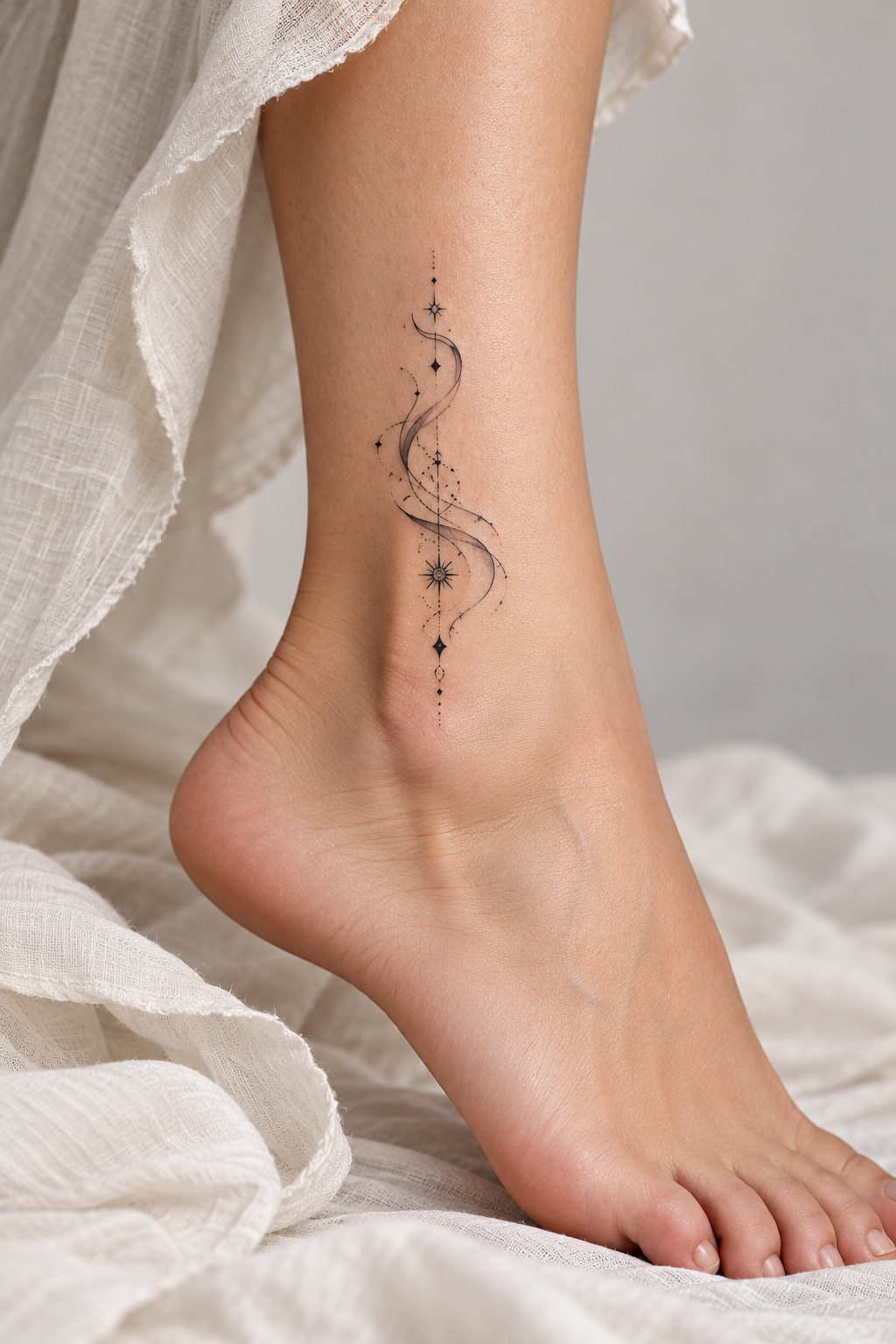 small verse on the ankle scripture tattoo ideas concept