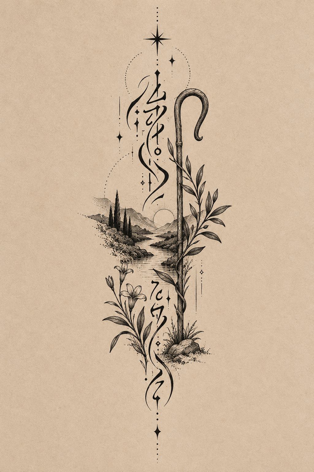 psalm 23 on the inner wrist scripture tattoo ideas concept