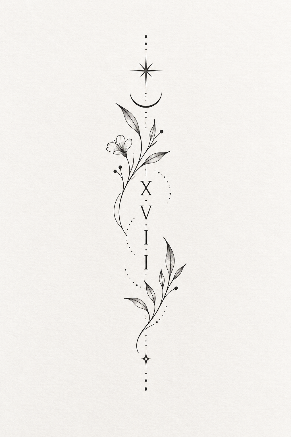 Small Roman numerals small tattoos for women illustration