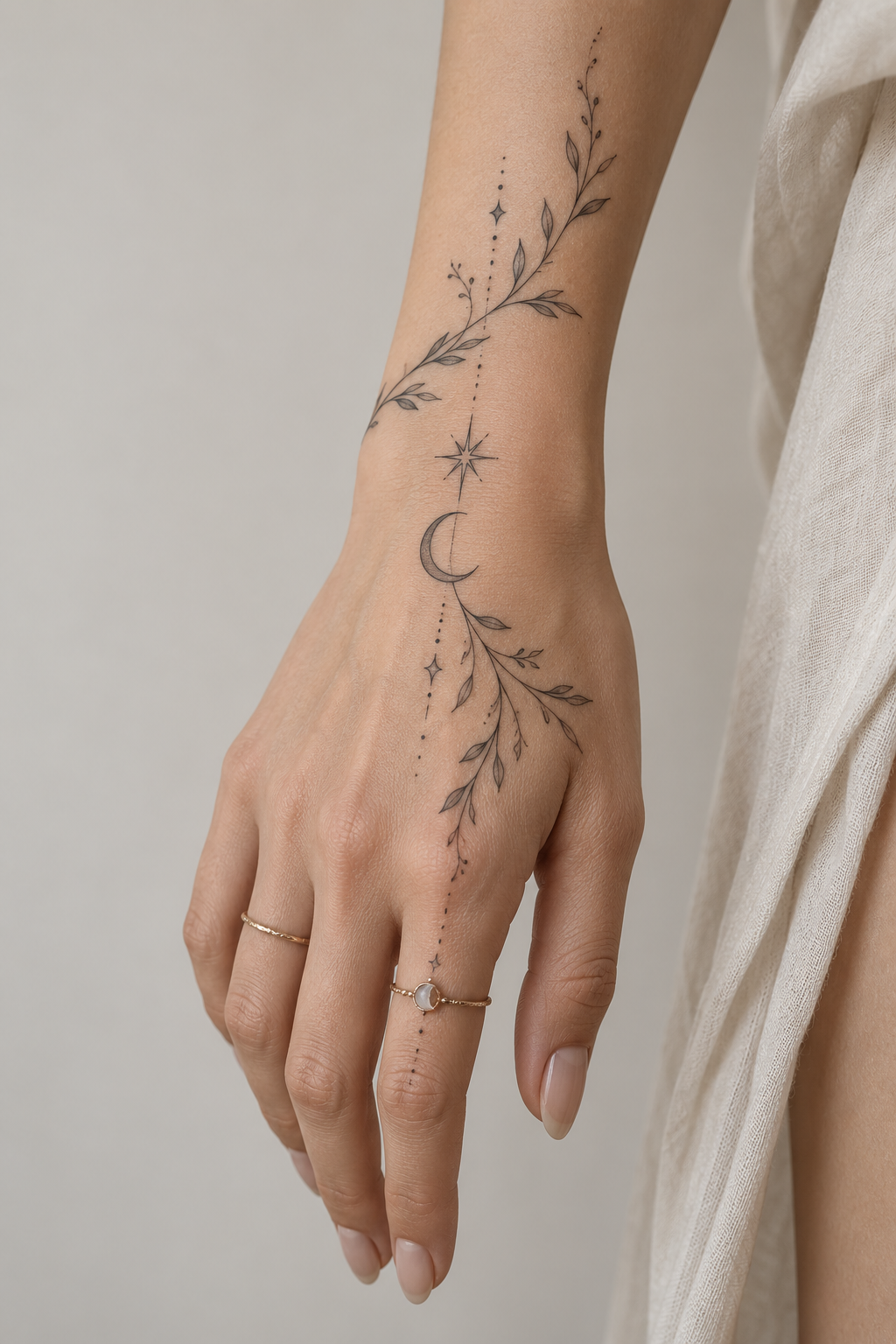 Delicate hand tattoos for women direction 1 for women