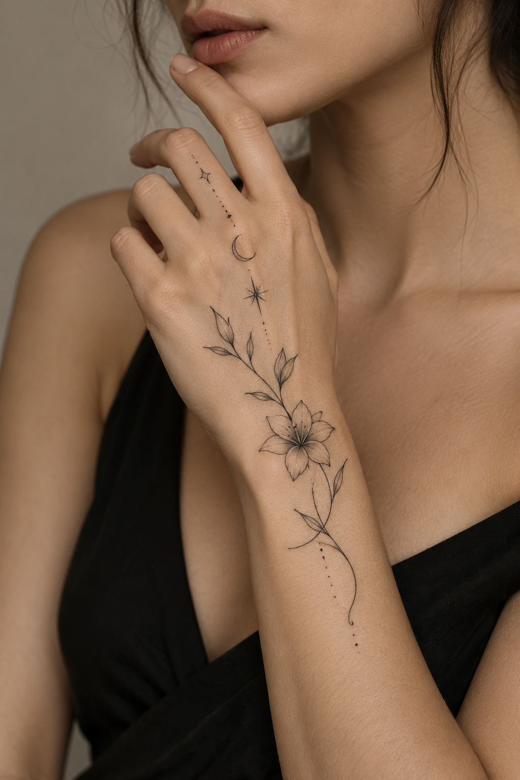 Delicate hand tattoos for women direction 2 for women