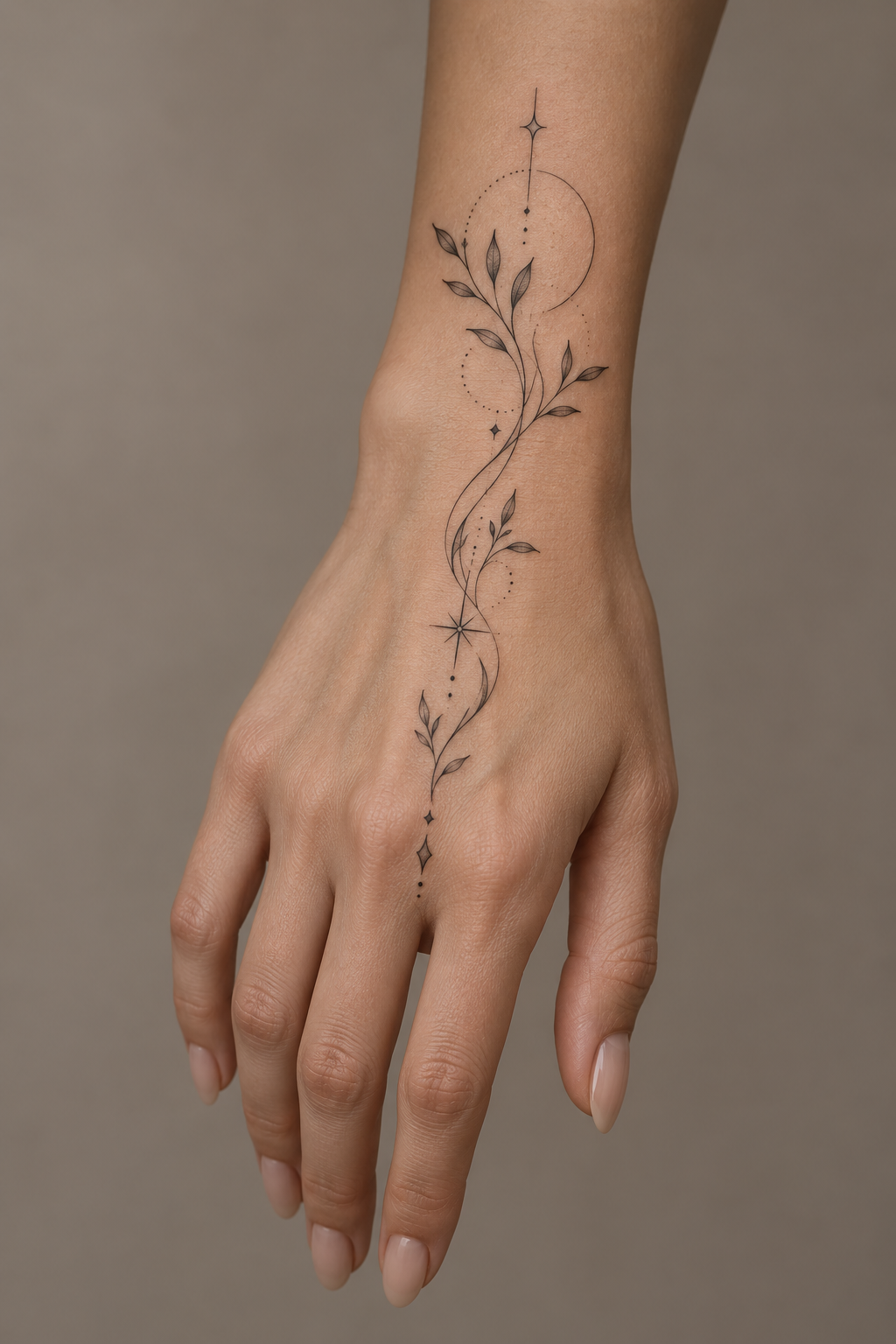 Delicate hand tattoos for women direction 8 for women