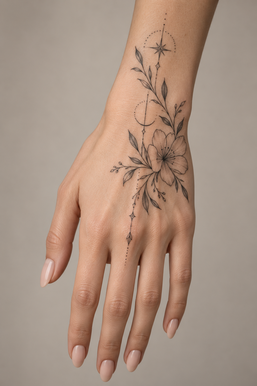 Delicate hand tattoos for women direction 12 for women