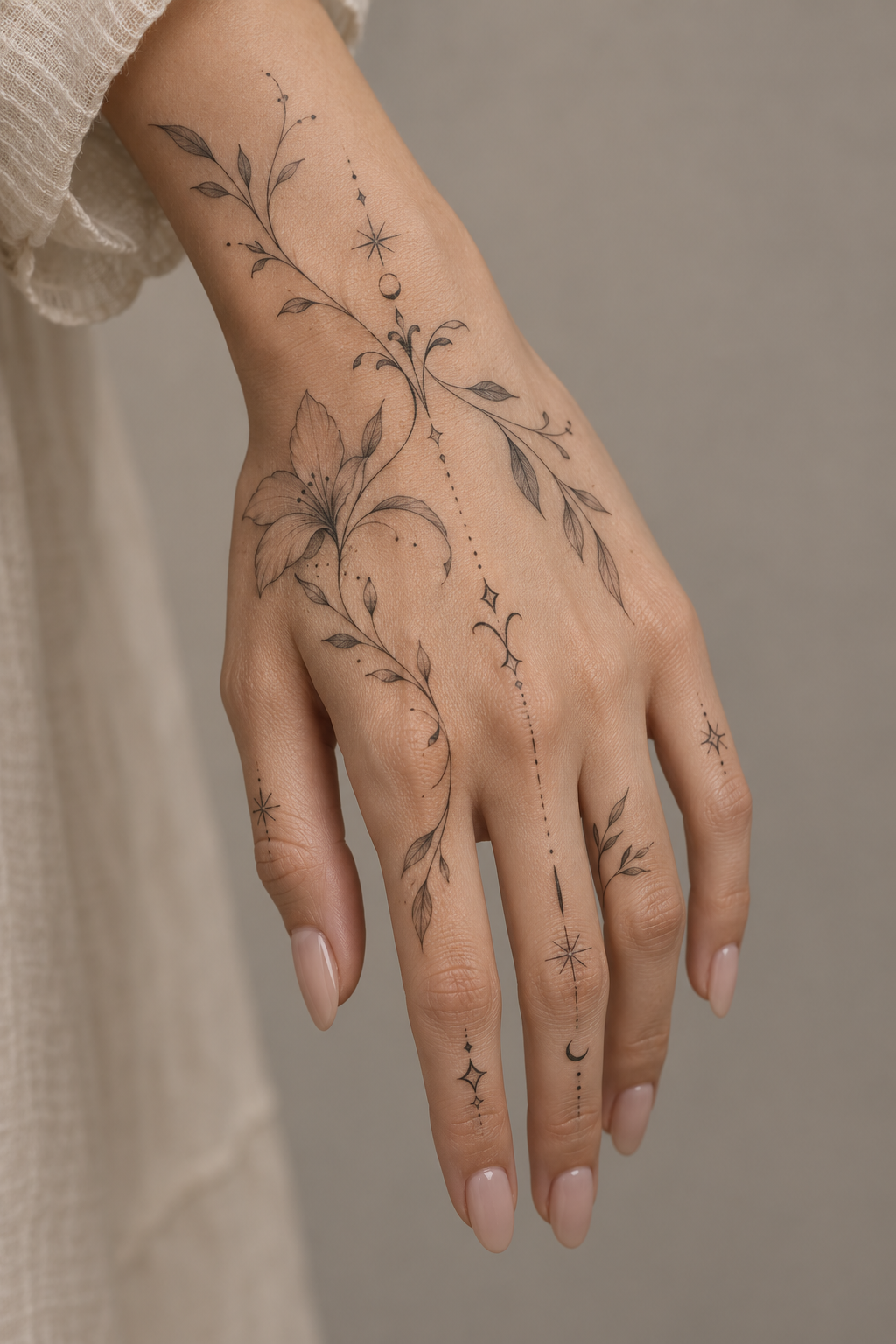 Delicate hand tattoos for women direction 13 for women