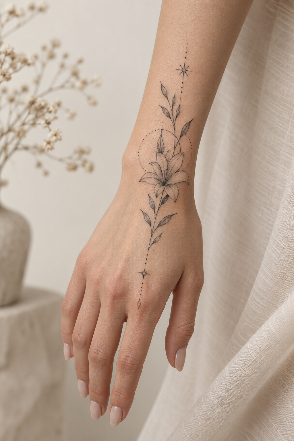 Delicate hand tattoos for women direction 16 for women