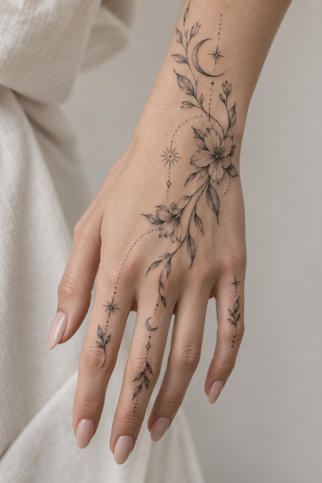 Delicate hand tattoos for women direction 17 for women