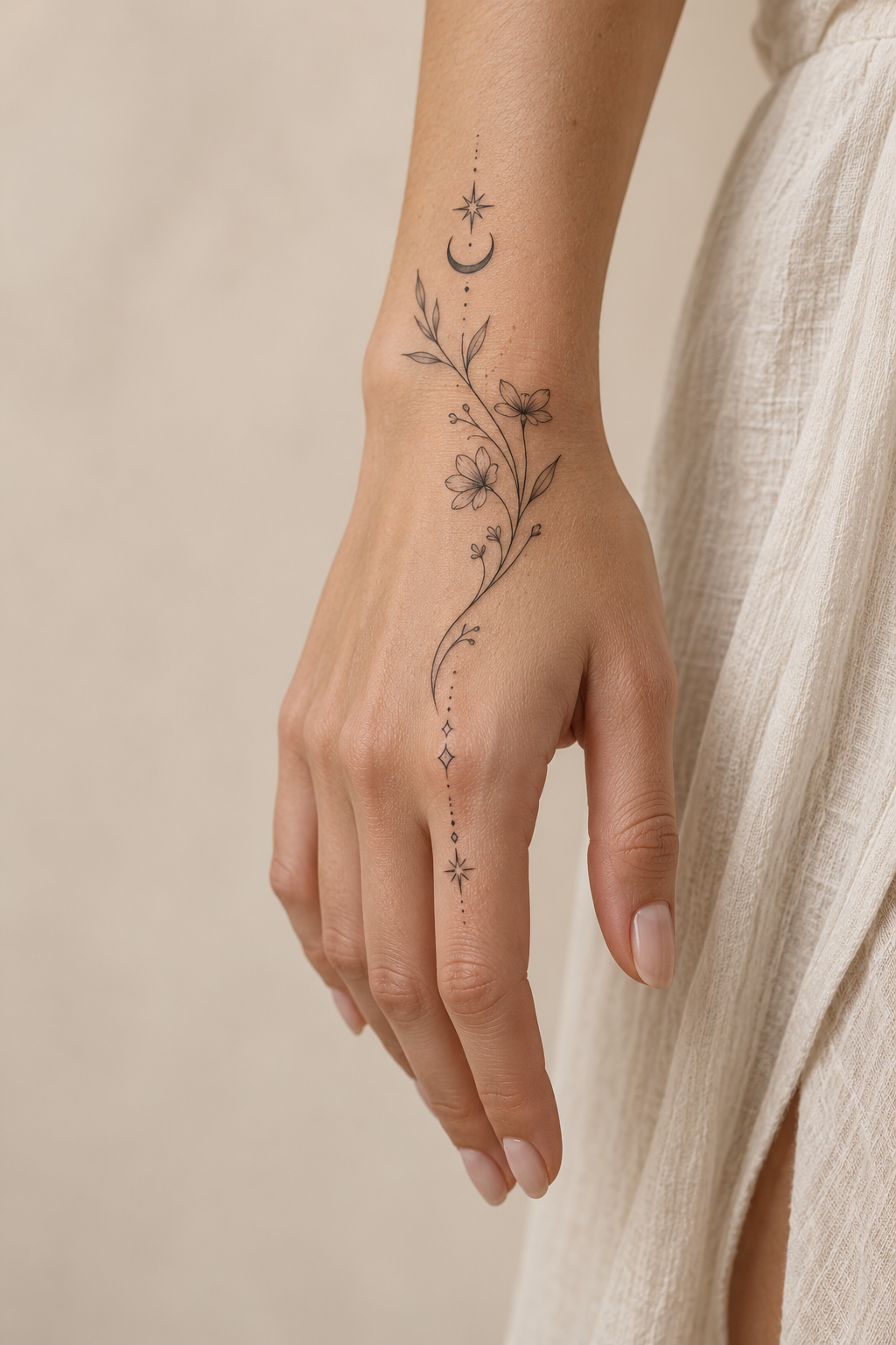 Delicate hand tattoos for women direction 19 for women