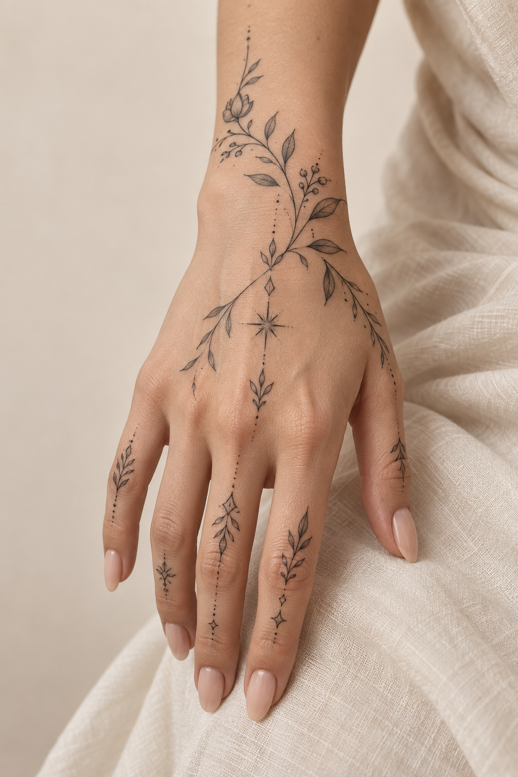 Delicate hand tattoos for women direction 20 for women