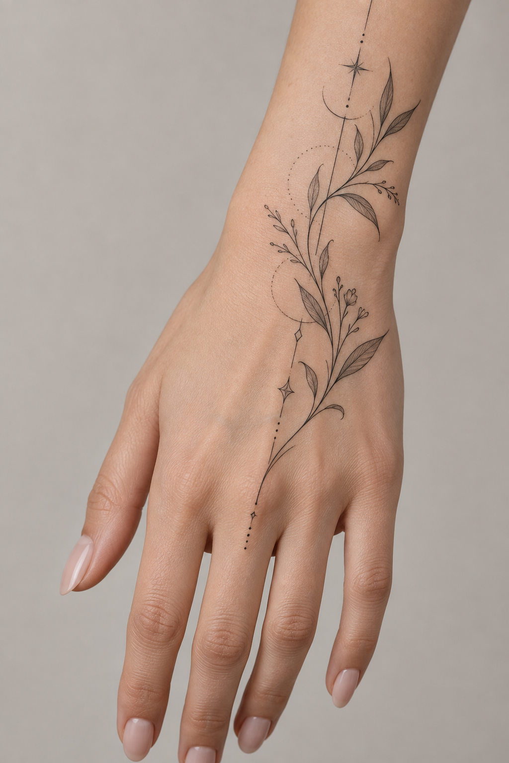 Delicate hand tattoos for women direction 21 for women