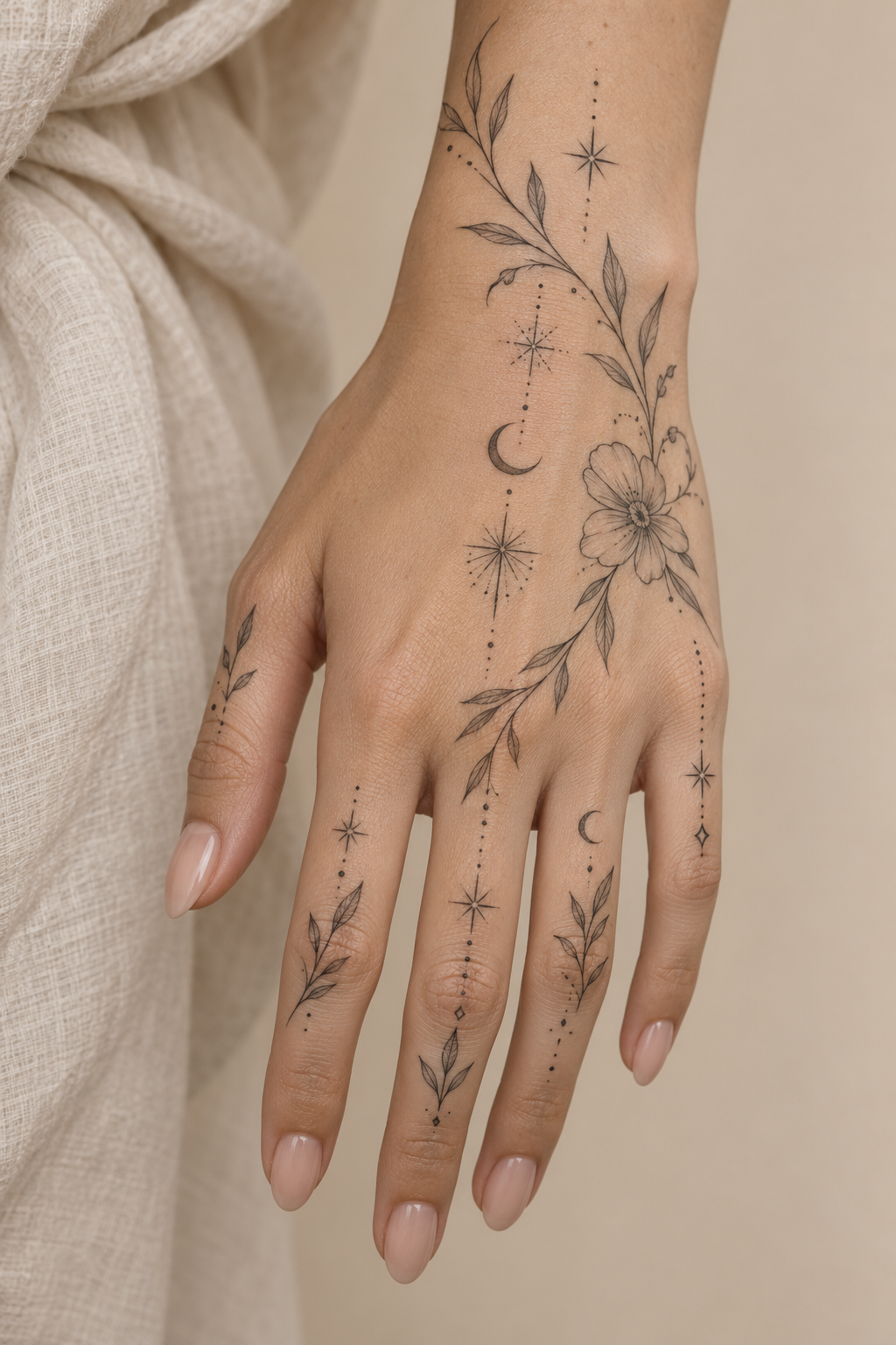 Delicate hand tattoos for women direction 22 for women