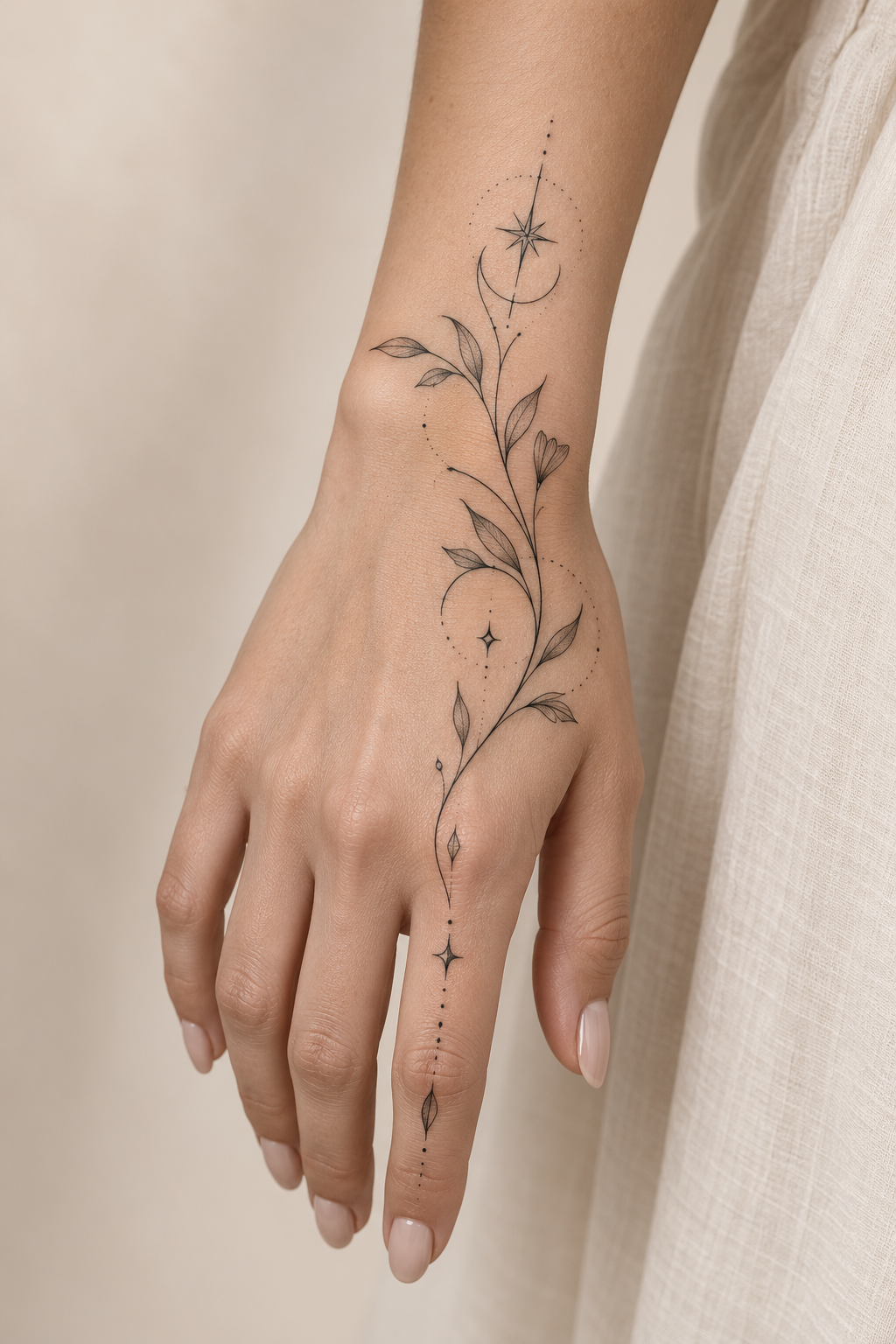 Delicate hand tattoos for women direction 23 for women