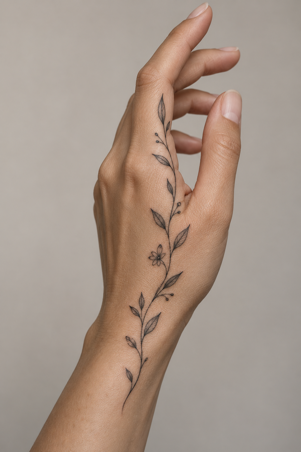 Delicate hand tattoos for women idea 8