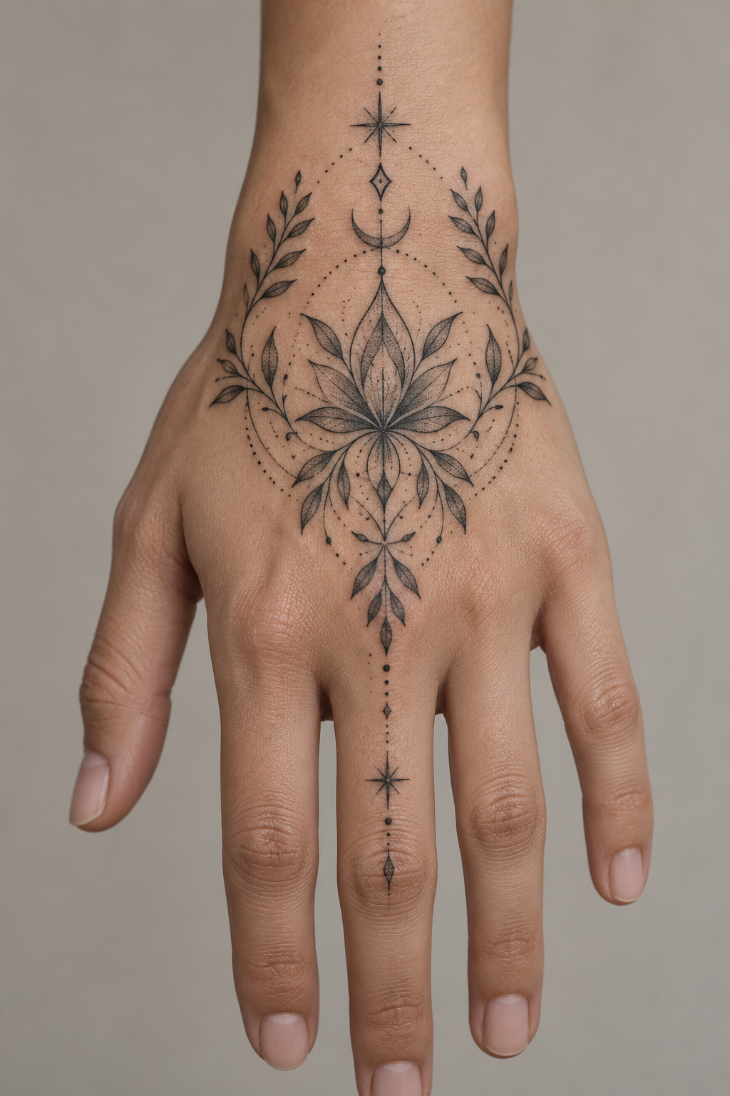 Delicate hand tattoos for women idea 19
