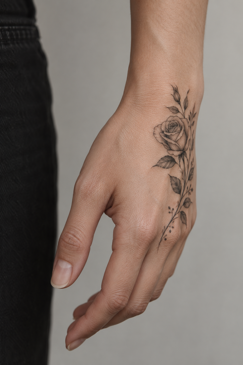 Delicate hand tattoos for women idea 25