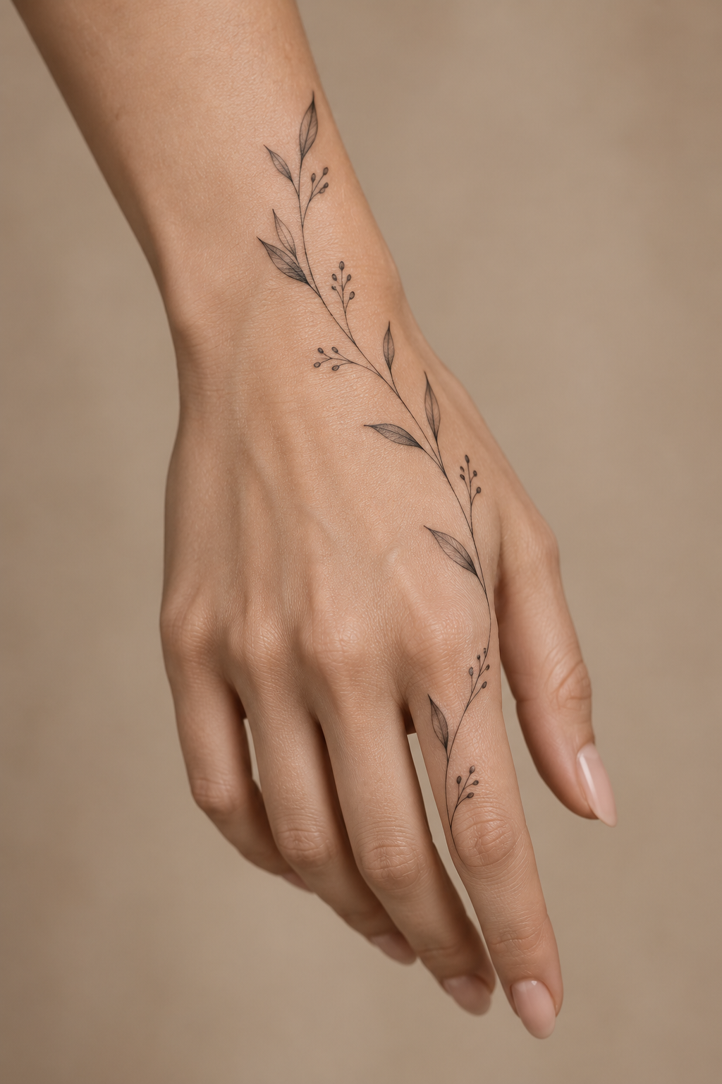 Delicate hand tattoos for women