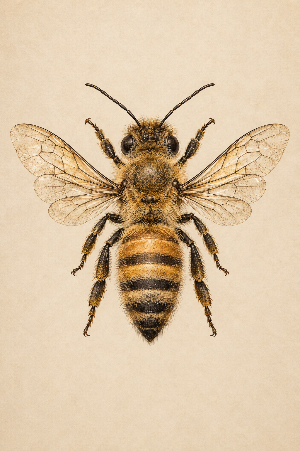 Realistic honey bee tattoo idea 11
