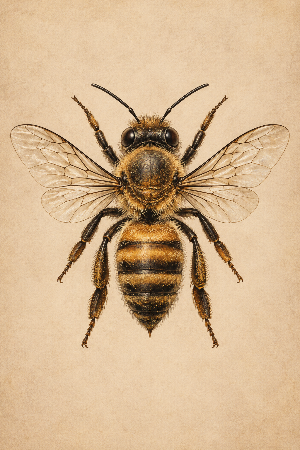 Realistic honey bee tattoo idea 12