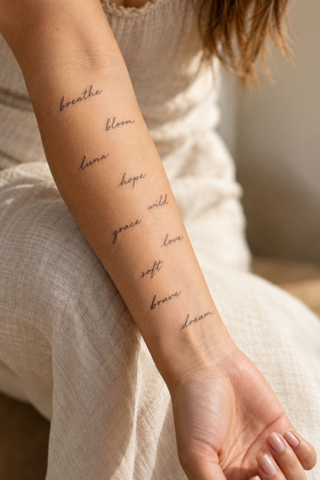 tiny word tattoos for women featured design
