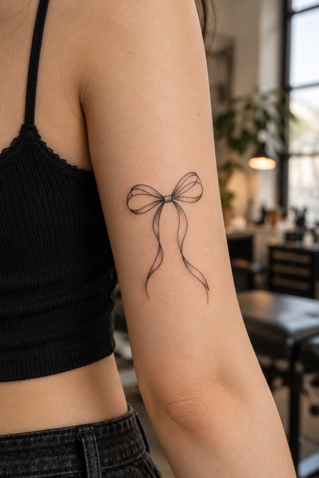 Bow Ink Design minimalist tattoo idea