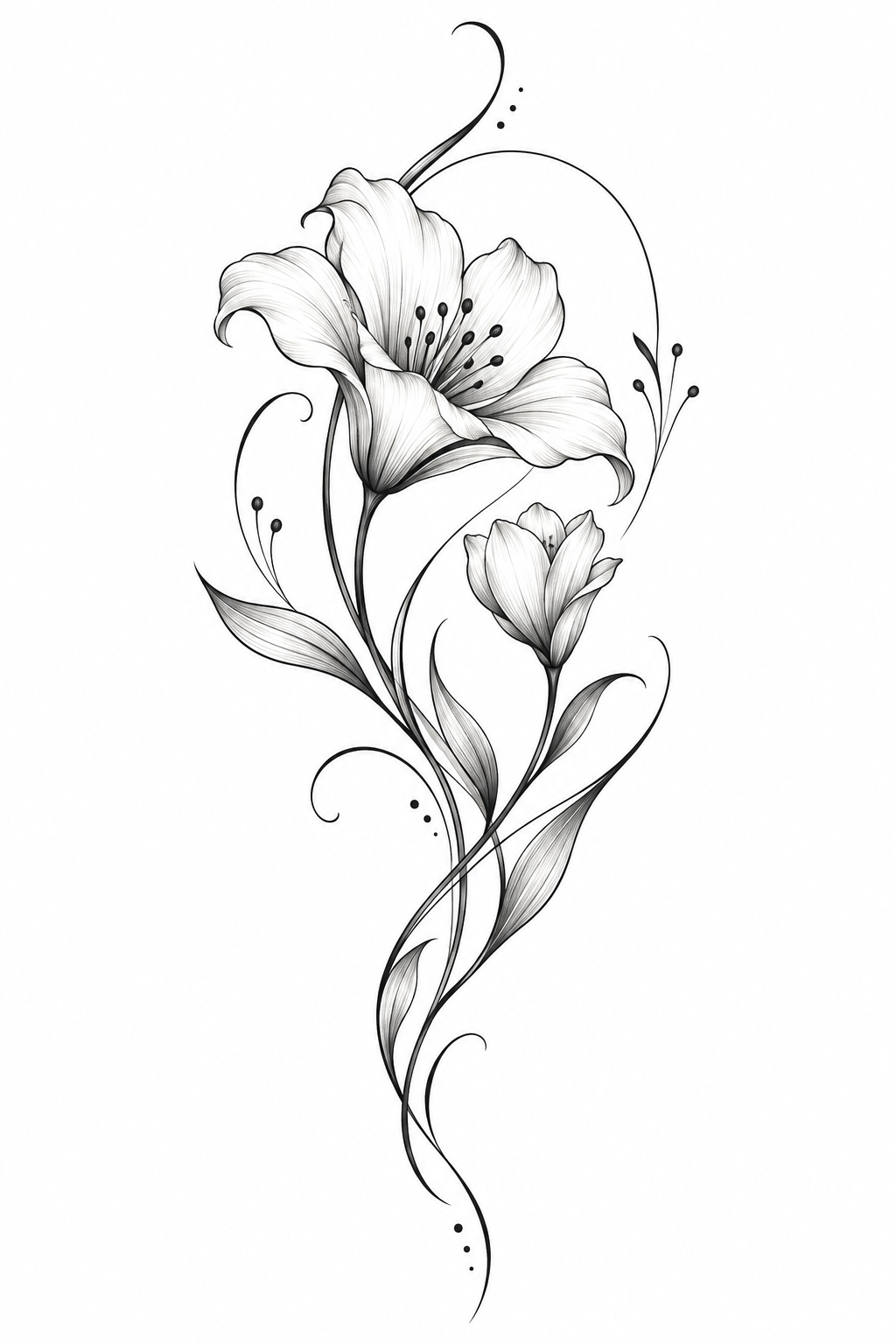 Elegant Script and Floral Design: Mother and Son Tattoo mother and son tattoo idea