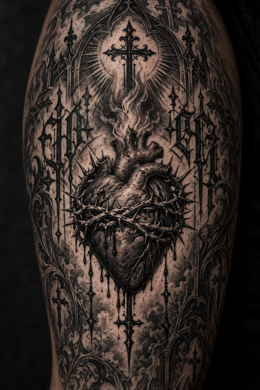 gothic Christian tattoos featured concept