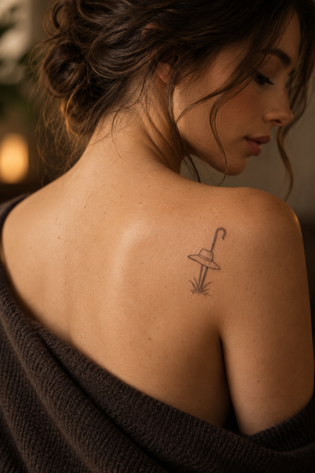 Shepherd Hat Symbol small Christian tattoo idea