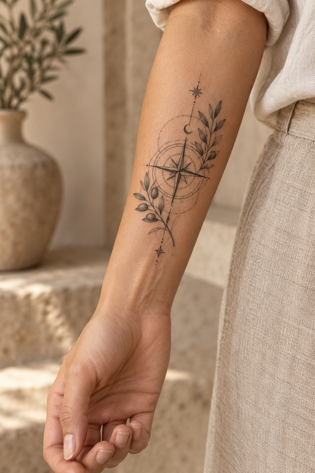 Breathe behind ear tattoo idea