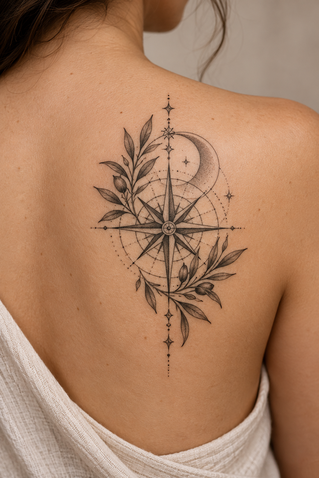 Fine line sailboat forearm tattoo idea