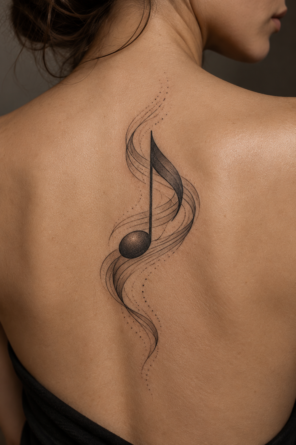 small music tattoos: musical lyric symbol idea