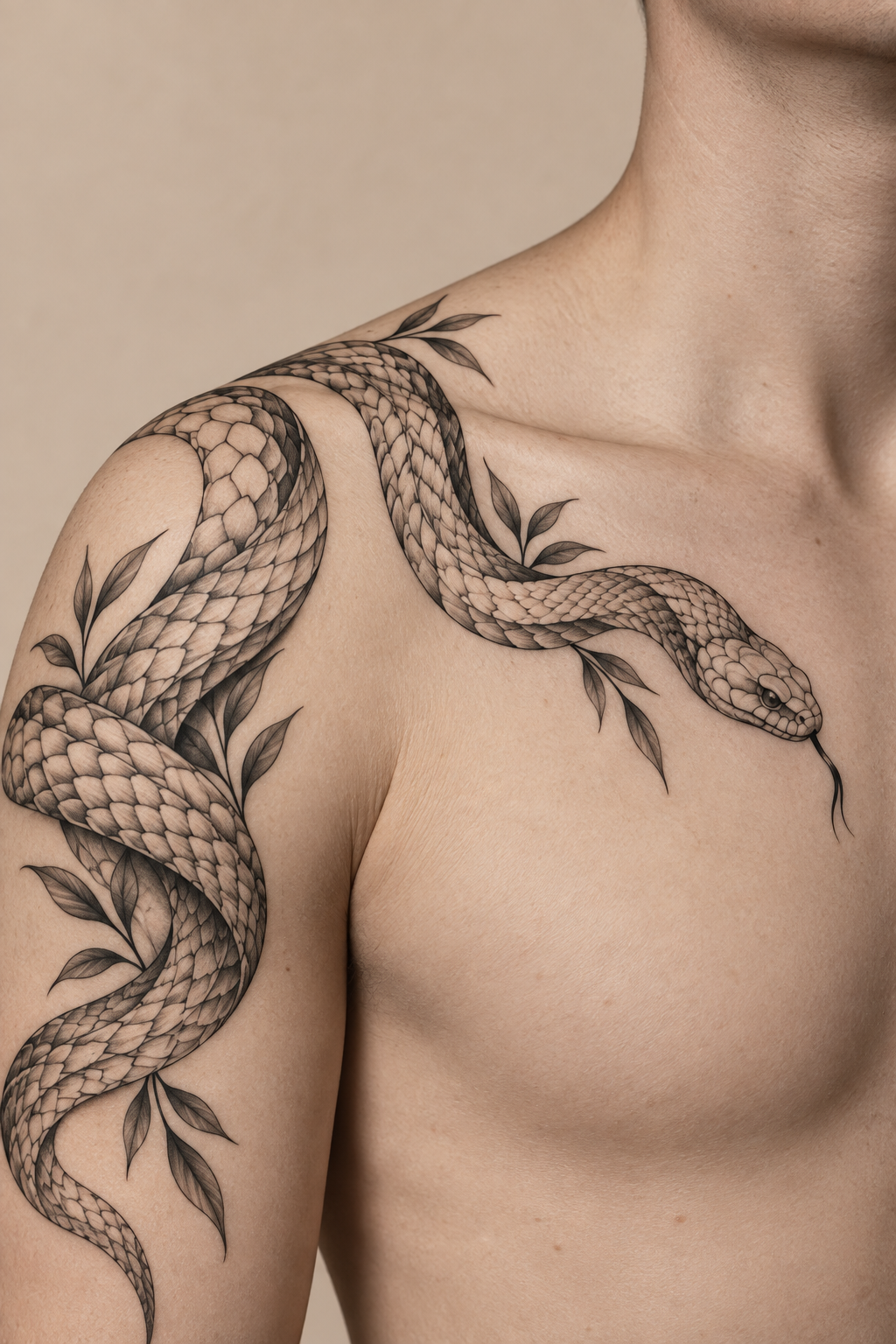 Snake animal-inspired tattoo designs idea